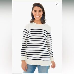 Tuckernuck Ivory Bar Harbor Striped Sweater